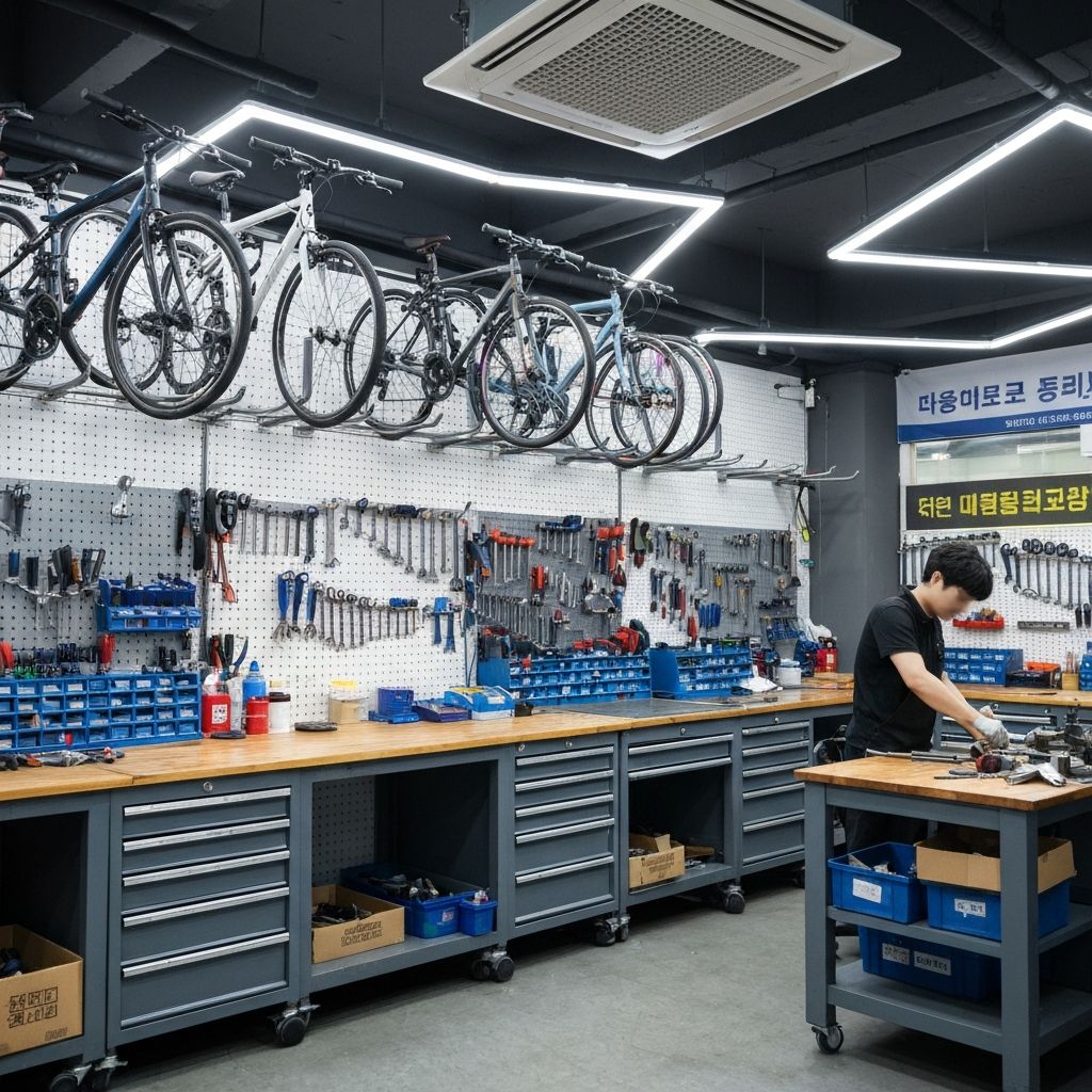 삼호자전거 매장 내부